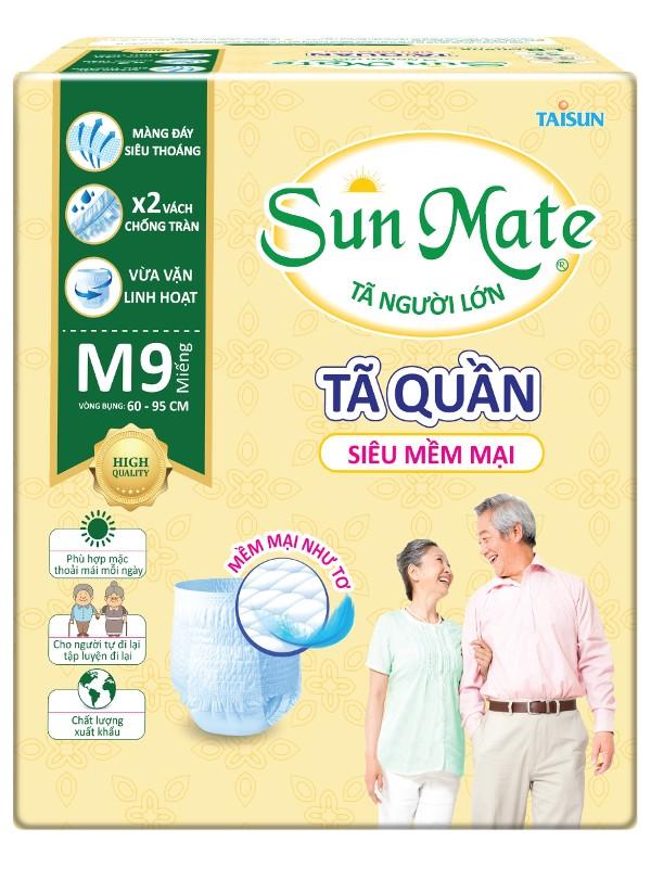 SunMate cung cấp nhiều loại tã phù hợp với đối tượng người cao tuổi mắc chứng tiểu đêm, tạo sự an tâm khi ngủ
