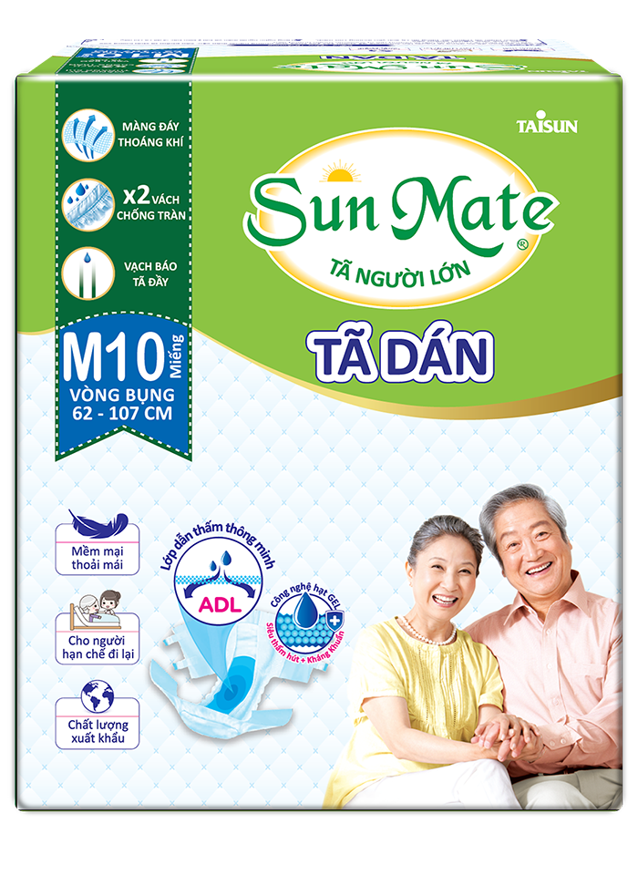 Tã dán SunMate giúp người bệnh dễ dàng đi vệ sinh hơn
